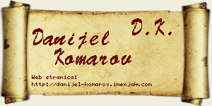 Danijel Komarov vizit kartica